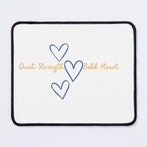Item preview, Quiet Strength, Bold Heart | Inspirational Minimalist Quote Design designed and sold by auramiadesings.