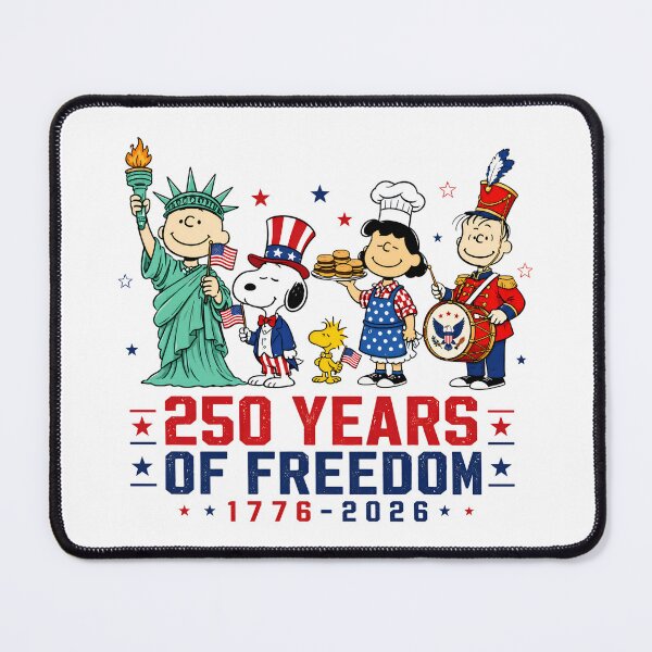 Item preview, USA Freedom Peanuts Gang Snoopy and Friends Happy 4th Of July America designed and sold by Har-vee.