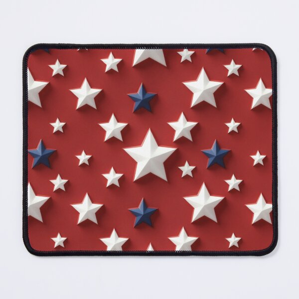 Item preview, Classic Patriotic White Navy Stars On Red Background designed and sold by IntelliMindDesigns.