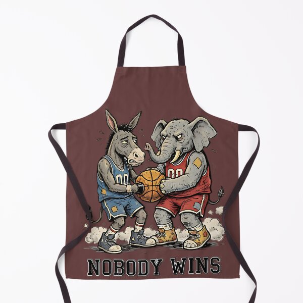 Item preview, Nobody Wins Political Elephant vs Donkey Basketball designed and sold by IronDissident.