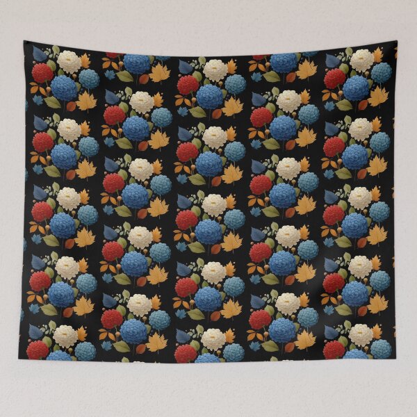 Item preview, Textured 3D Autumn Floral Bouquet Art designed and sold by colorful-white.
