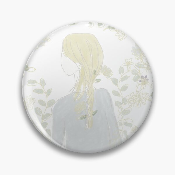 Item preview, chrysanthemum girl illustration designed and sold by rachelsillust.