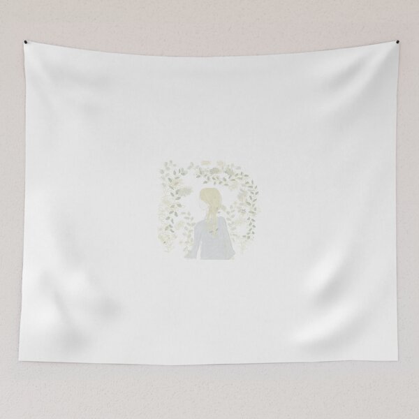 Item preview, chrysanthemum girl illustration designed and sold by rachelsillust.