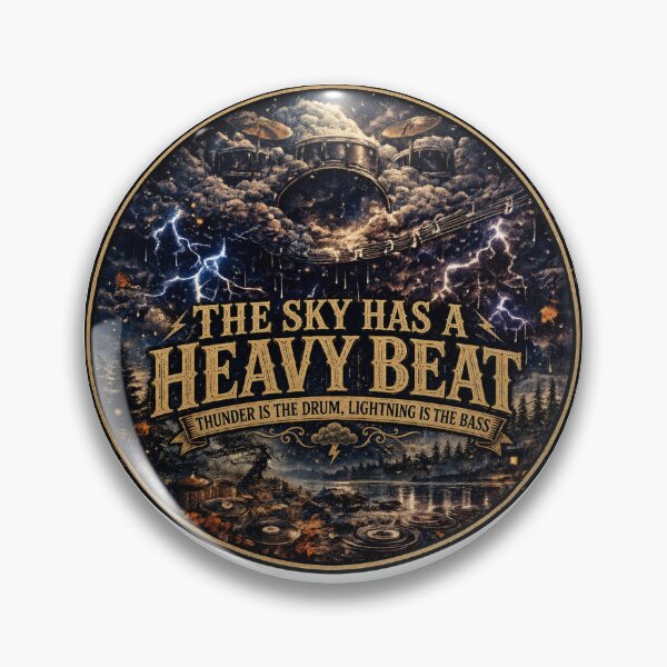Item preview, The Sky Has a Heavy Beat | Thunderstorm Drum Lightning Art designed and sold by NatureHarmony16.