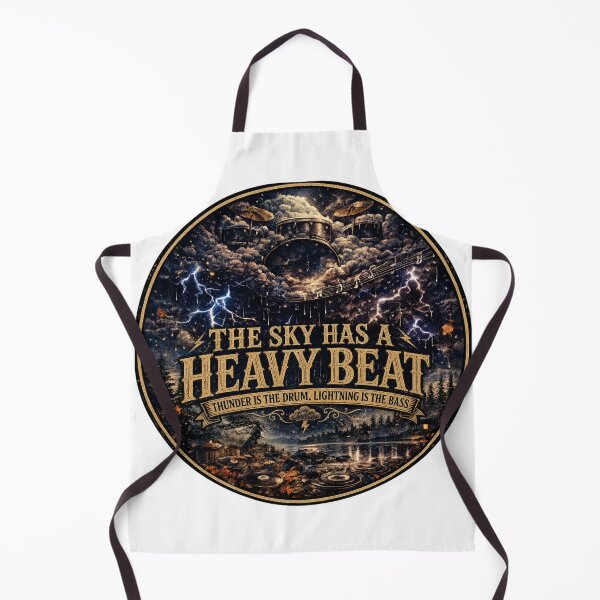 Item preview, The Sky Has a Heavy Beat | Thunderstorm Drum Lightning Art designed and sold by NatureHarmony16.