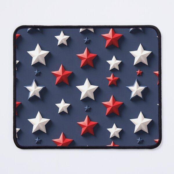 Item preview, Navy Patriotic Stars Independence Day Pattern designed and sold by IntelliMindDesigns.