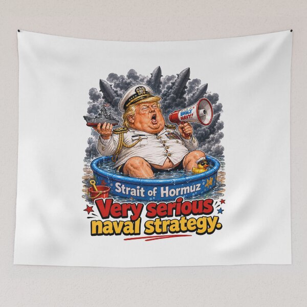 Item preview, Political Satire Prints Featuring Sleepy Donald Trump Humor designed and sold by PinUpPizzazz.