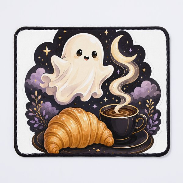 Item preview, Ghost Croissant Café designed and sold by StickyGuys.