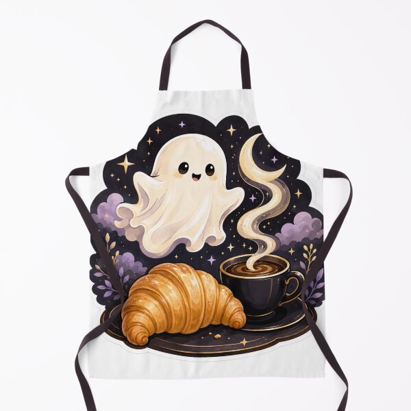 Item preview, Ghost Croissant Café designed and sold by StickyGuys.