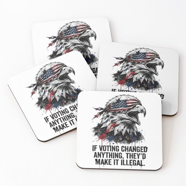 Item preview, If Voting Changed Anything Blindfolded Eagle designed and sold by IronDissident.