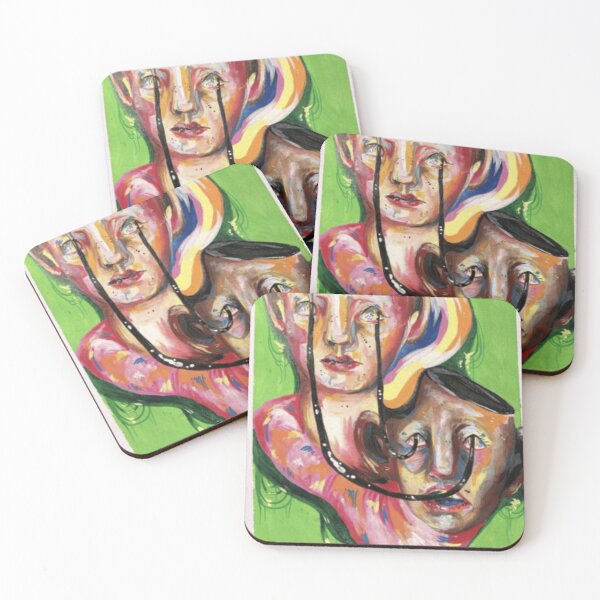 Item preview, Surreal Liquid Double Head Painting designed and sold by PsychVortex.