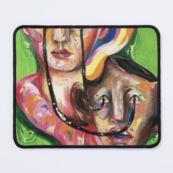 Item preview, Surreal Liquid Double Head Painting designed and sold by PsychVortex.