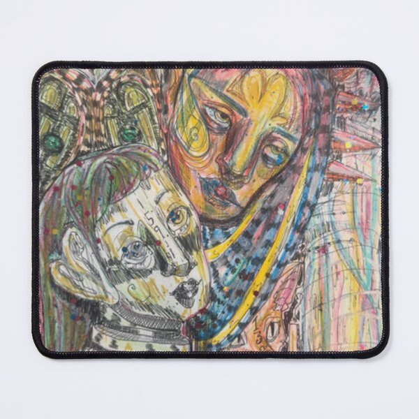 Item preview, Surreal Intricate Mixed Media Portrait Art designed and sold by PsychVortex.