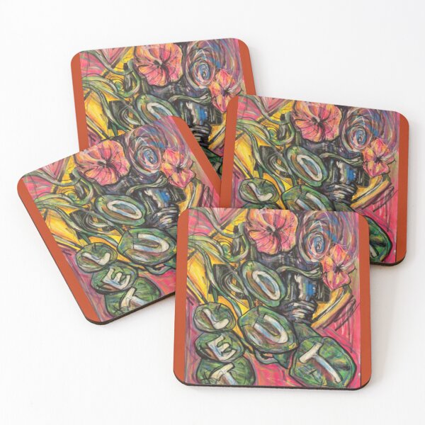 Item preview, Vibrant Gothic Floral Typography Sketch designed and sold by PsychVortex.