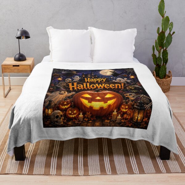 Item preview, Happy Halloween – Spooky Pumpkin Night designed and sold by RipantinaFantasy .