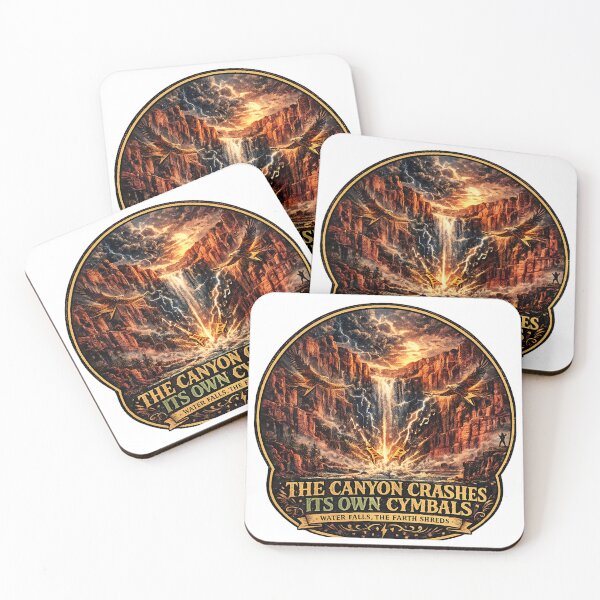 Item preview, The Canyon Crashes Its Own Cymbals | Epic Waterfall Eagles Art designed and sold by NatureHarmony16.