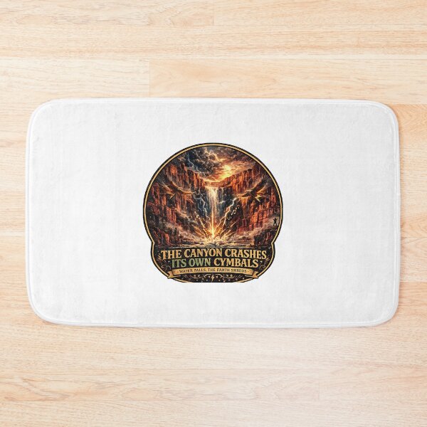 Item preview, The Canyon Crashes Its Own Cymbals | Epic Waterfall Eagles Art designed and sold by NatureHarmony16.