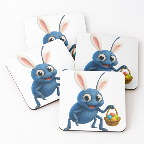 Item preview, Easter Blue Death Feigning Beetle designed and sold by Sillytoe.
