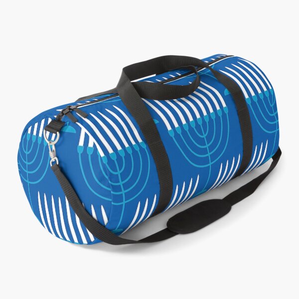 Item preview, Hanukkah Sacred Menorah Pattern On Holiday Blue designed and sold by DEC02.