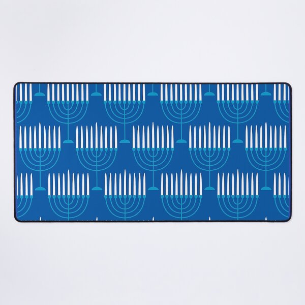Item preview, Hanukkah Sacred Menorah Pattern On Holiday Blue designed and sold by DEC02.