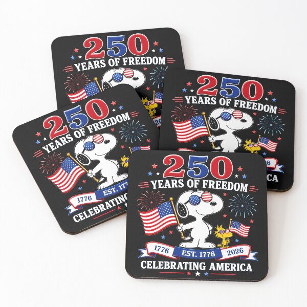 Item preview, Clelebrating America Independence Day | Snoopy and Woodstock | Cartoon Art designed and sold by Har-vee.
