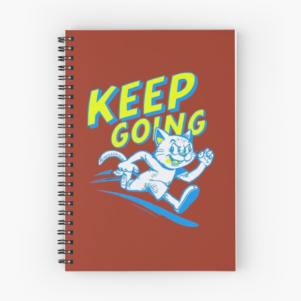 Item preview, Keep Going: Vibrant Running Cat Motivational T-Shirt Design designed and sold by NinaCreator.