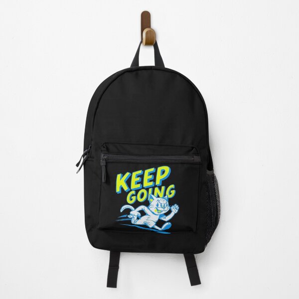Item preview, Keep Going: Vibrant Running Cat Motivational T-Shirt Design designed and sold by NinaCreator.