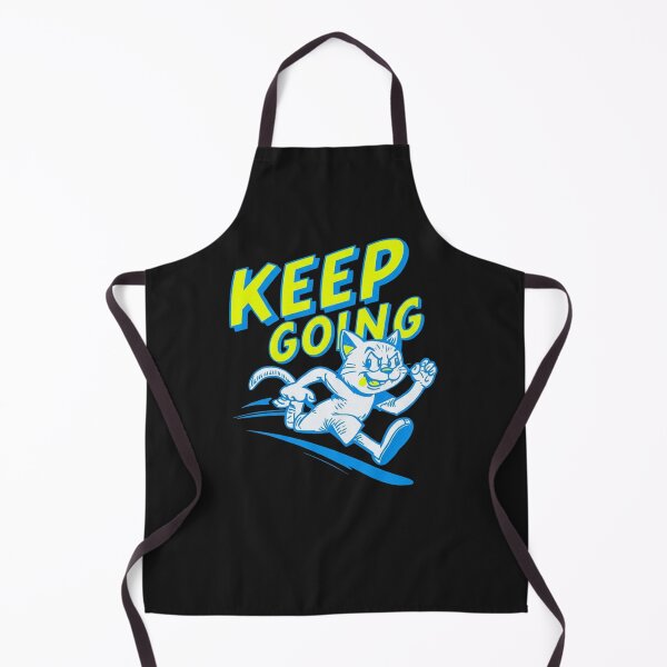 Item preview, Keep Going: Vibrant Running Cat Motivational T-Shirt Design designed and sold by NinaCreator.