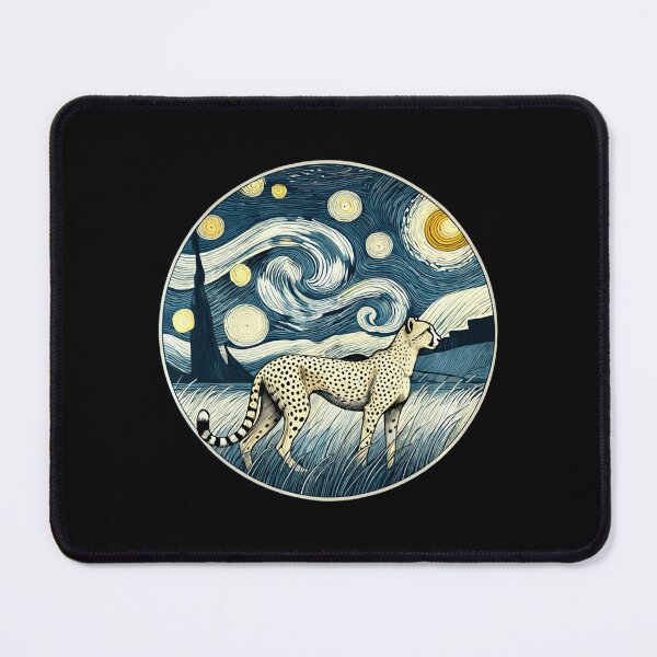 Item preview, Cheetah Zoo Animal - Van Gogh Starry Night Style  designed and sold by Littermin.