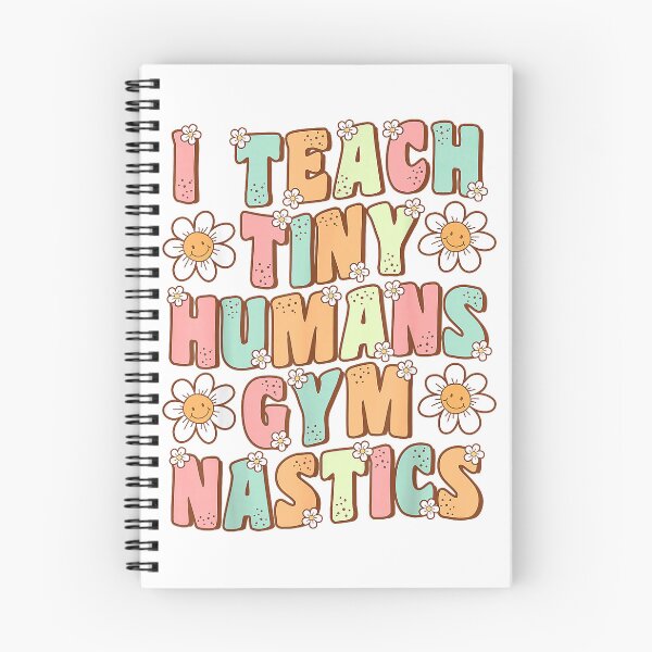 Item preview, I Teach Tiny Humans Gymnastics Coach Groovy Retro Gymnastics T-Shirt designed and sold by kevincuellar.
