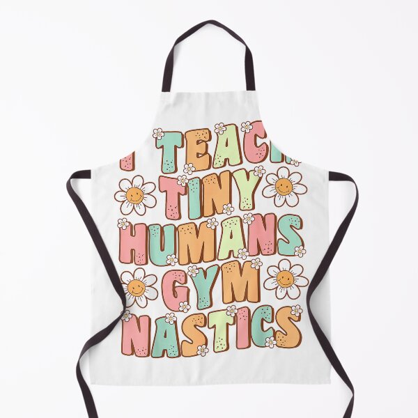 Item preview, I Teach Tiny Humans Gymnastics Coach Groovy Retro Gymnastics T-Shirt designed and sold by kevincuellar.