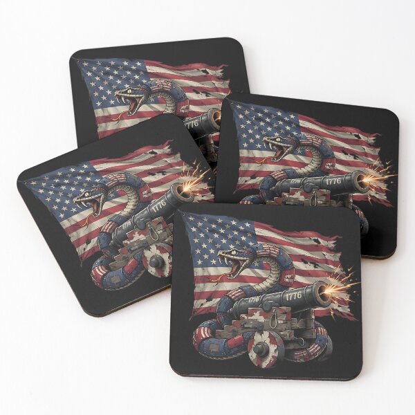Item preview, 1776 Cannon and Gadsden Rattlesnake Patriot Art designed and sold by IronDissident.