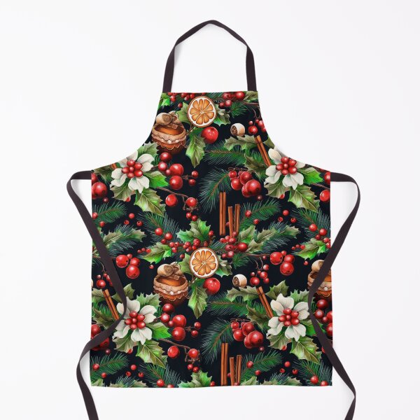 Item preview, Christmas Tree Branches, Poinsettias, And Cinnamon Sticks Pattern designed and sold by DEC02.