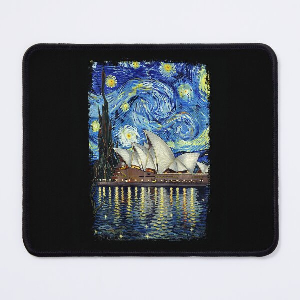 Item preview, Van Gogh Starry Night Sydney Opera House Australia Travel  designed and sold by Littermin.