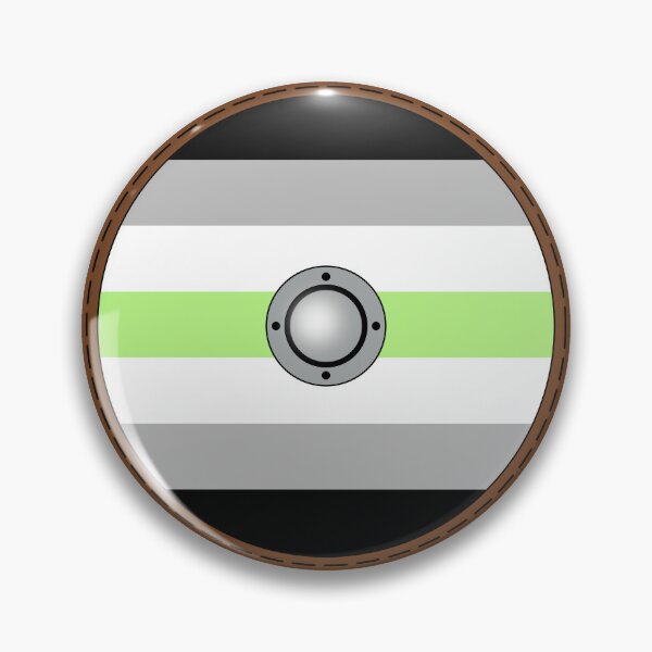 Item preview, Agender Viking Shield designed and sold by Tiwsarm.