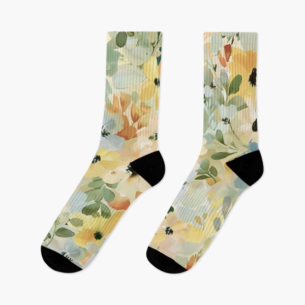 Item preview, Cottagecore Yellow Floral Pattern With Sage Green Leaves designed and sold by DEC02.