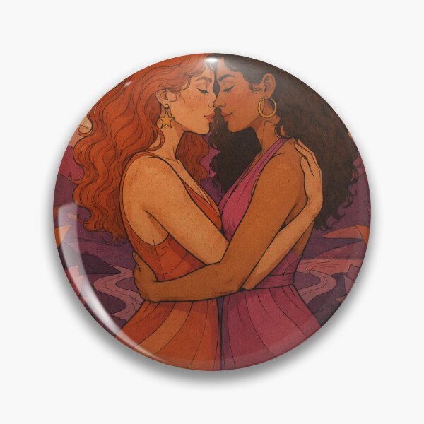 Item preview, Femme for femme lesbian lovers tarot card designed and sold by BoxyFox.