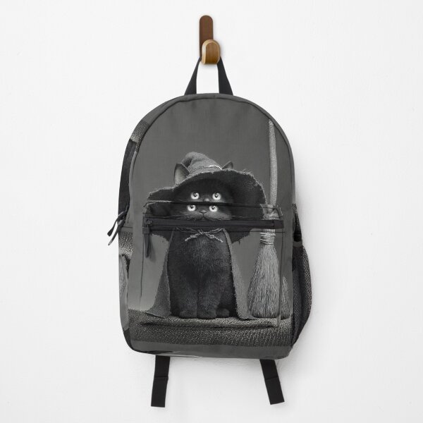 Item preview, Vintage Black Cat Witch with Broom Sketch designed and sold by colorful-white.