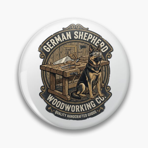 Item preview, German Shepherd Woodworking Co Carpentry Workshop designed and sold by PictoVibe.