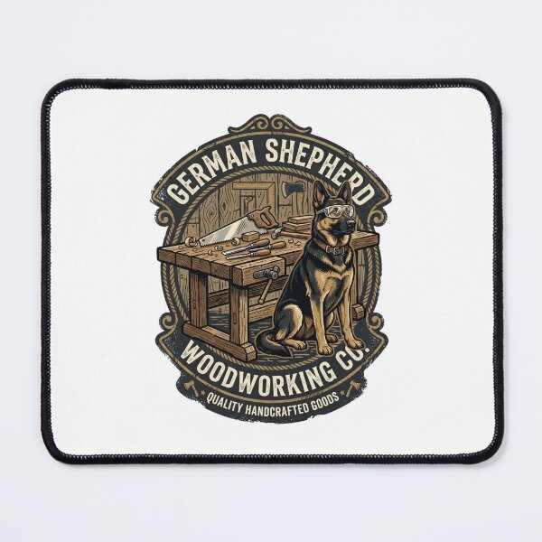 Item preview, German Shepherd Woodworking Co Carpentry Workshop designed and sold by PictoVibe.