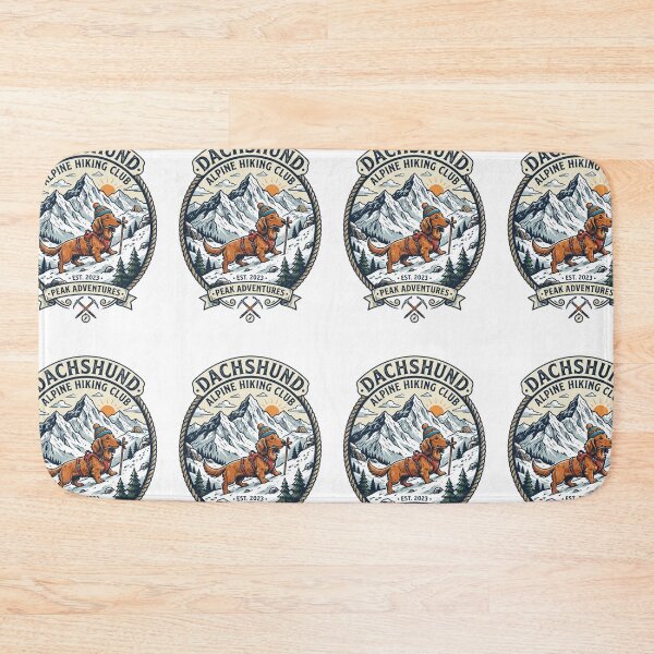 Item preview, Dachshund Alpine Hiking Club Mountain Mountaineer designed and sold by PictoVibe.