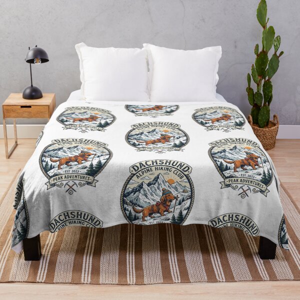 Item preview, Dachshund Alpine Hiking Club Mountain Mountaineer designed and sold by PictoVibe.
