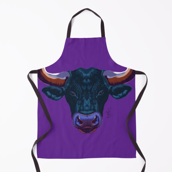 Item preview, Realistic Bull Illustration Violet Purple Graphic Art designed and sold by Rhapsodic1290.