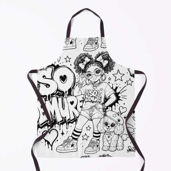 Item preview, So Demure™ – Creative Girl & MooMoo Coloring Design designed and sold by Creative Expressions Art.
