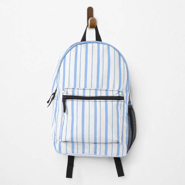 Item preview, Baby Blue & White Vertical Stripe Seamless Pattern designed and sold by InkByDP.