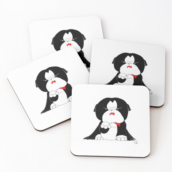 Item preview, Vampire Bully Cute Count Dracula Dog Art designed and sold by hollydoesign.