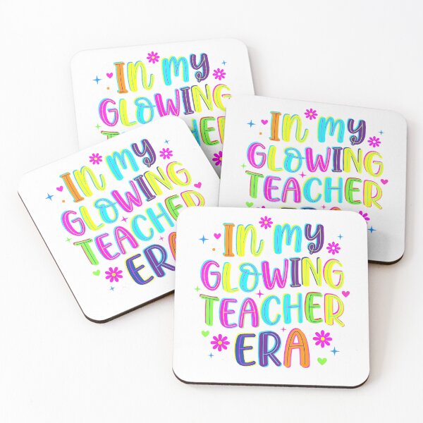 Item preview, in My Glowing Teacher Era Groovy Colorful Bright Retro T-Shirt designed and sold by KTY-NUSS.