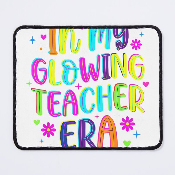 Item preview, in My Glowing Teacher Era Groovy Colorful Bright Retro T-Shirt designed and sold by KTY-NUSS.