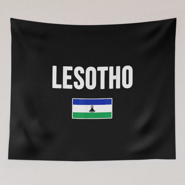 Item preview, Lesotho Flag designed and sold by goombi-creative.