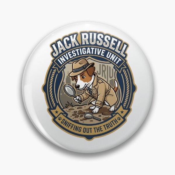 Item preview, Jack Russell Investigative Unit Detective True Crime designed and sold by PictoVibe.